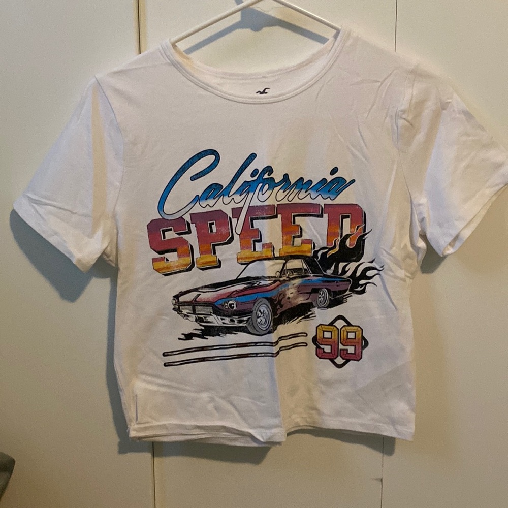 HOLLISTER car cropped shirt, cotton, never worn